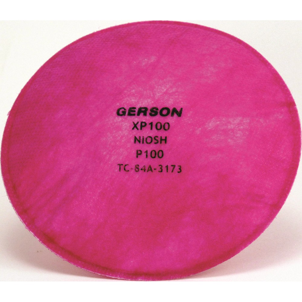 Gerson 08XP100 Filter Disc - P100, Pancake Style, 2-pack