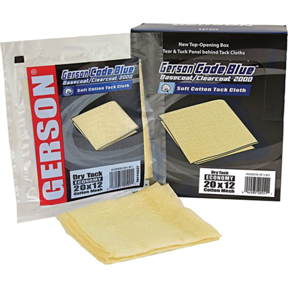 Gerson 020001G Tack Cloth - 20x12 Mesh - Gold Formula Economy, Medium Tack
