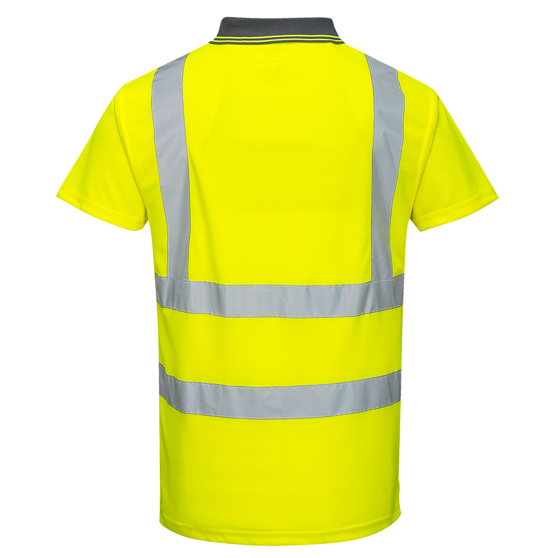 Portwest S477 Hi-Vis Polo Shirt Short Sleeve Yellow