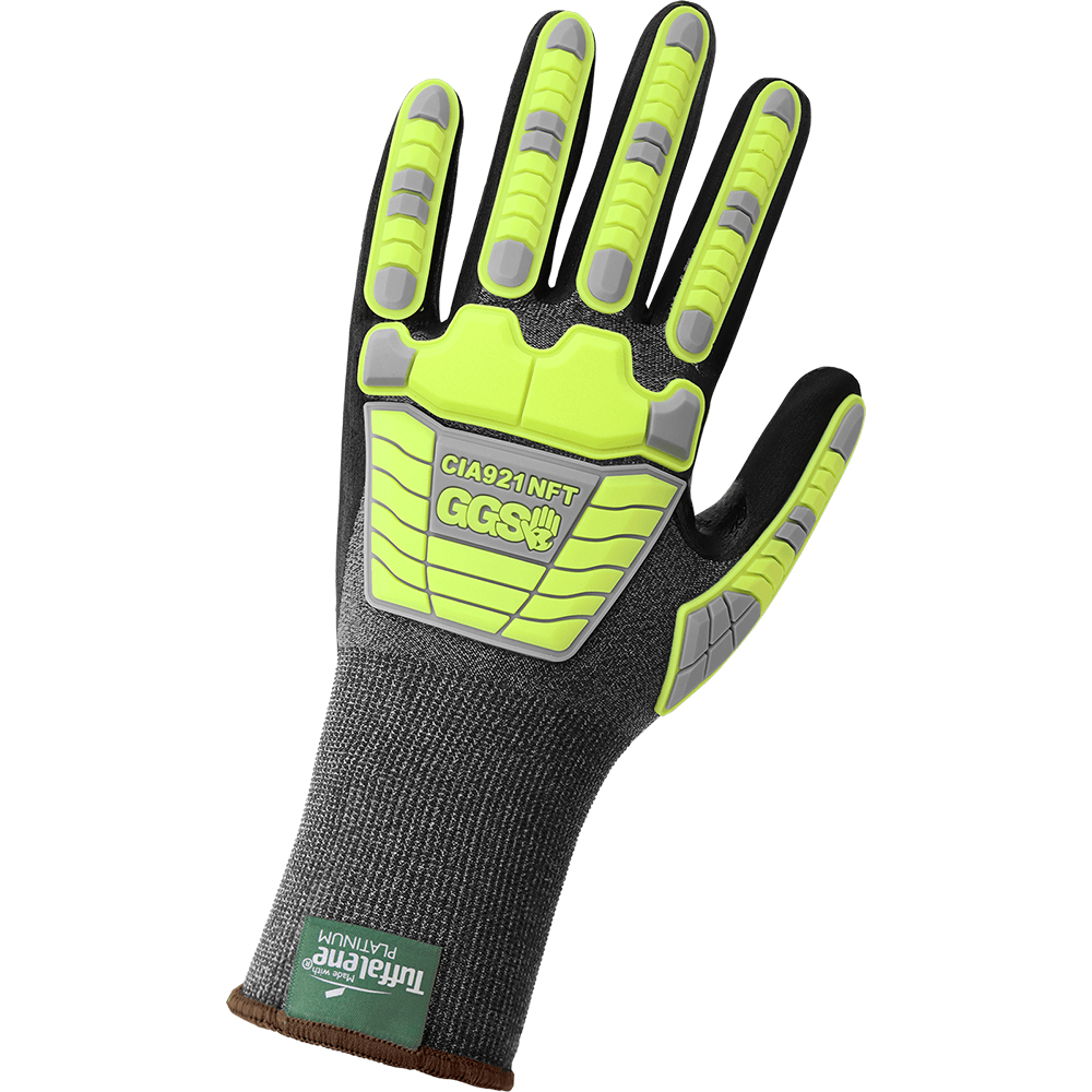Global Glove CIA921NFT - Vise Gripster - C.I.A. Nitrile Coated 21-Gauge Touch Screen Gloves ANSI A4Cut Protection