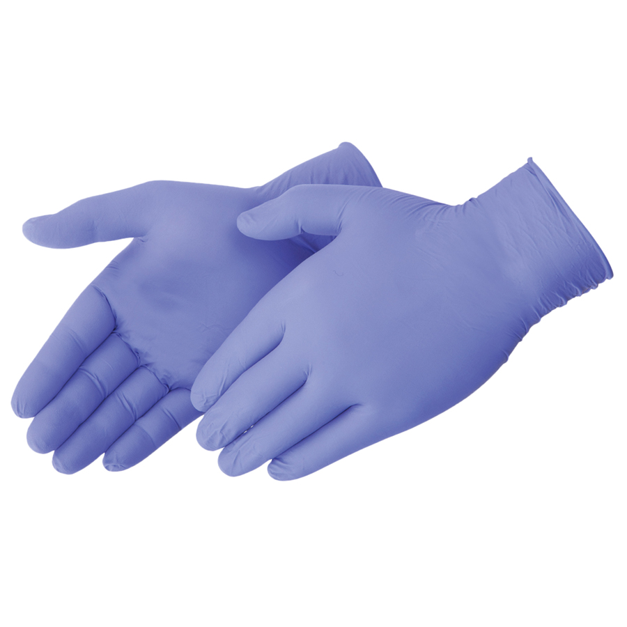 Liberty Glove 2013ML BIOSKIN 6 mil Exam Grade Violet Blue Nitrile Disposable Gloves Powder-Free