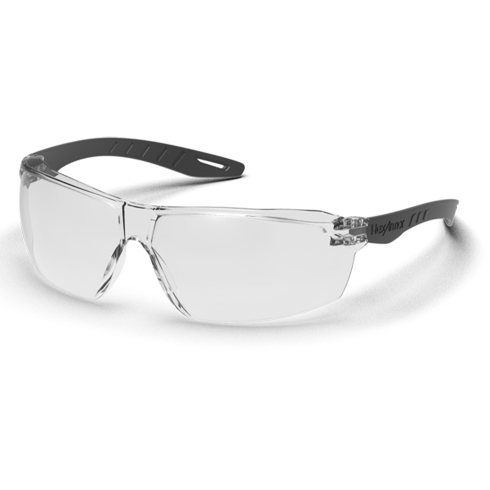 HexArmor 13-14001-15 VuFlex Clear Anti-Scratch Safety Glasses