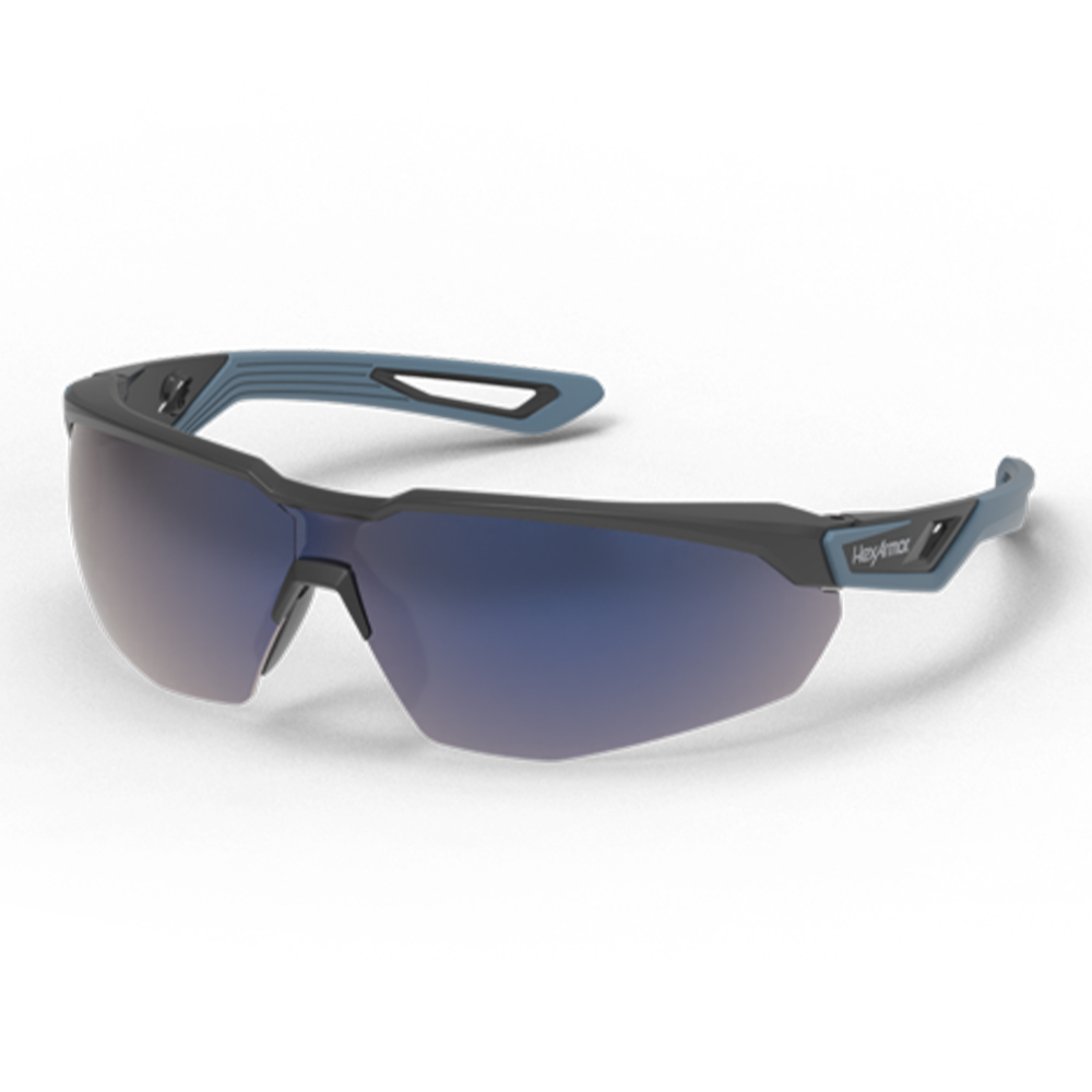 HexArmor 13-10004-15 VuFlight Blue Mirror Anti-Scratch Safety Glasses