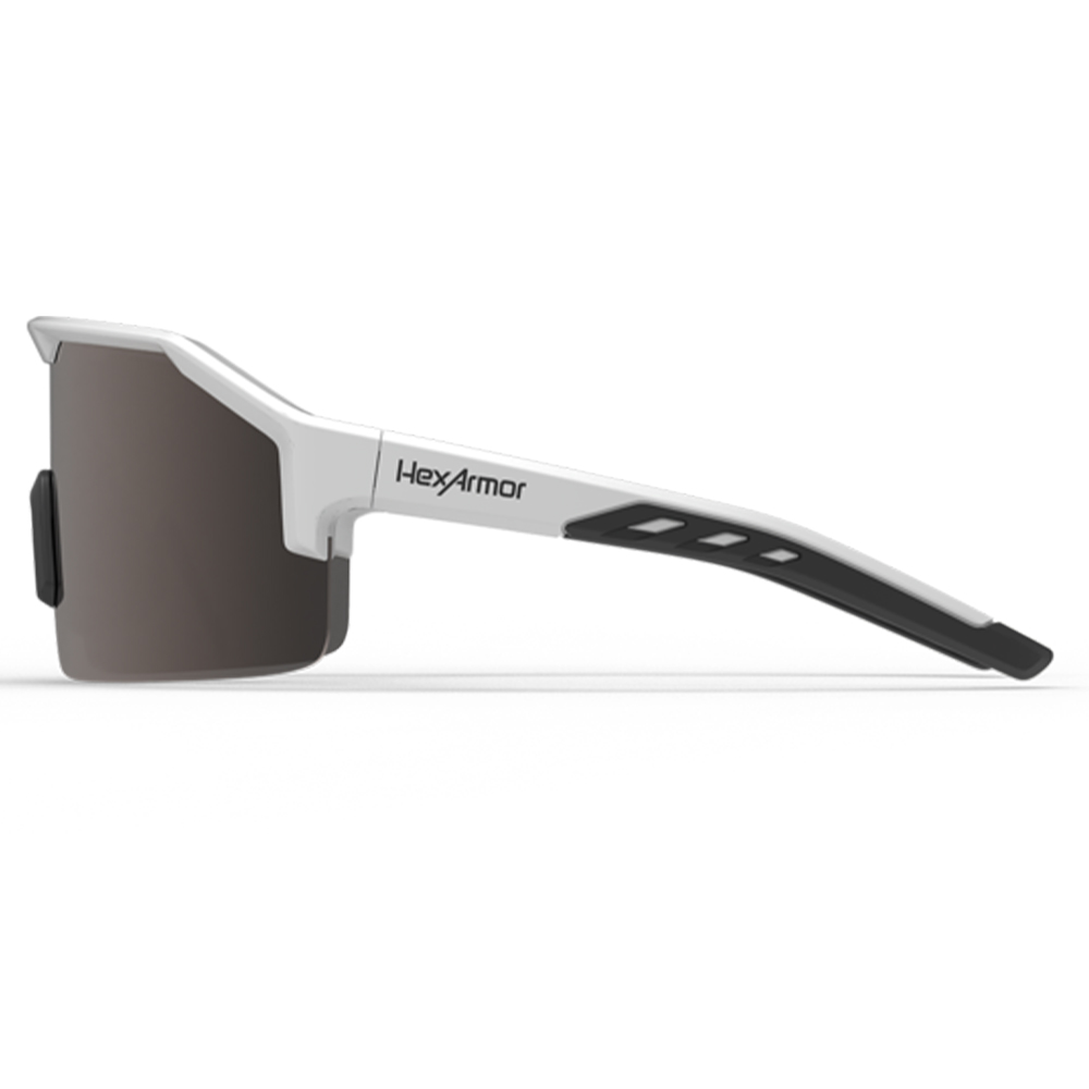 HexArmor 13-11006-15 Shockwave Black and White Gray Polarized Lens Anti-Scratch Lifestyle Safety Glasses