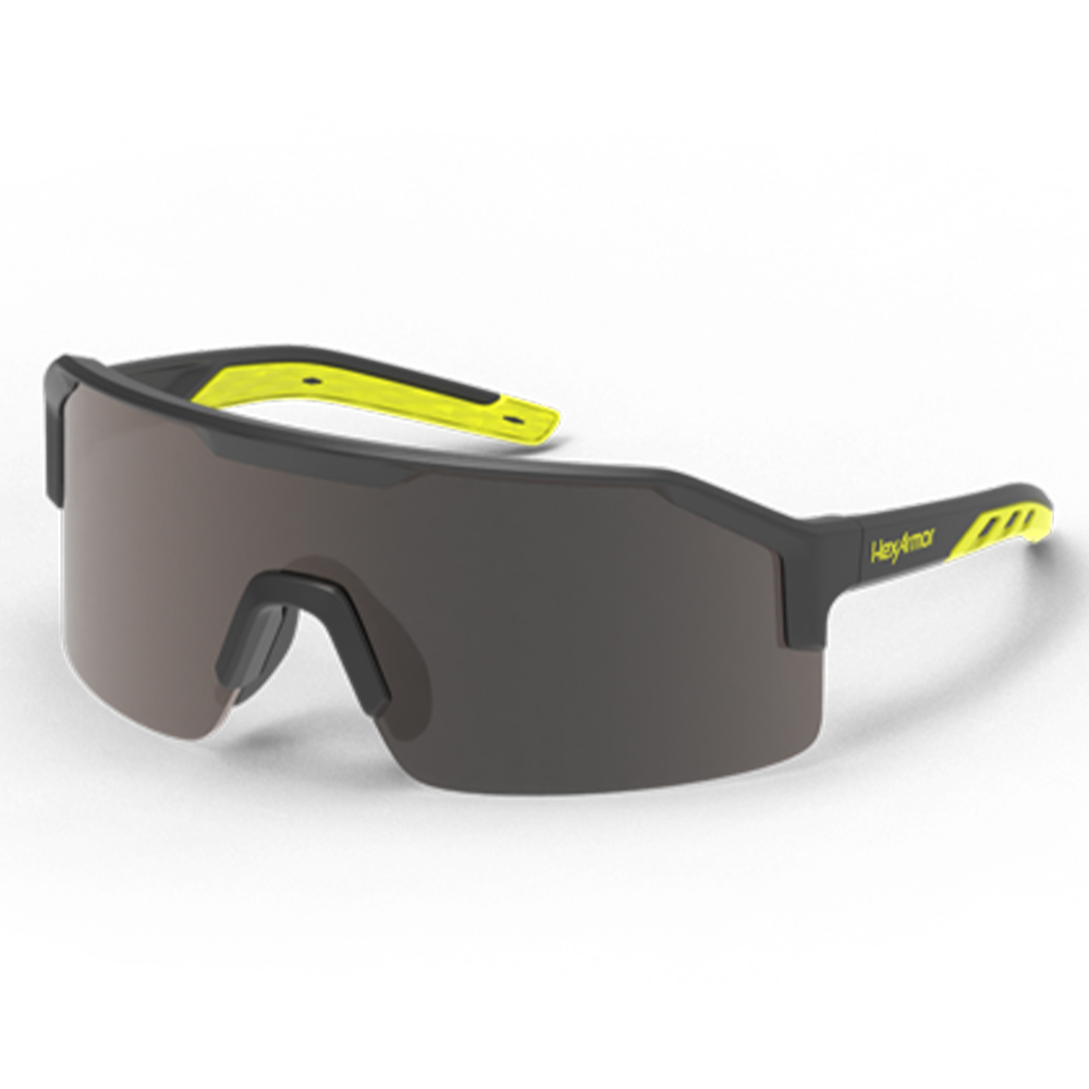 HexArmor 13-12006-15 Hi-vis, Hi-vis, Gray Polarized Lens Anti-Scratch Lifestyle Safety Glasses