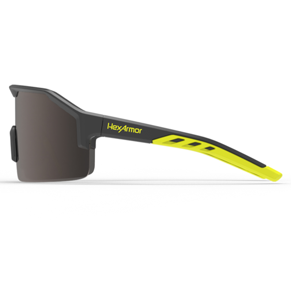 HexArmor 13-12006-15 Hi-vis, Hi-vis, Gray Polarized Lens Anti-Scratch Lifestyle Safety Glasses