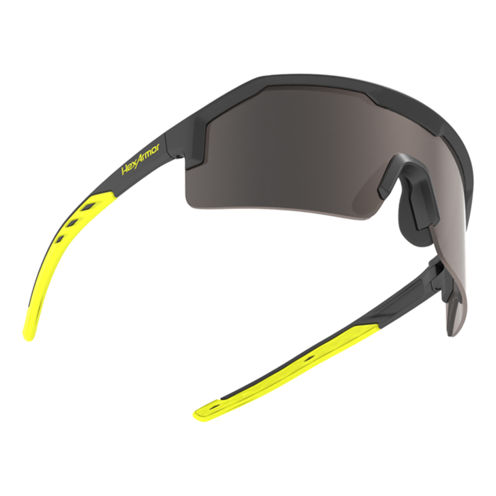 HexArmor 13-12006-15 Hi-vis, Hi-vis, Gray Polarized Lens Anti-Scratch Lifestyle Safety Glasses