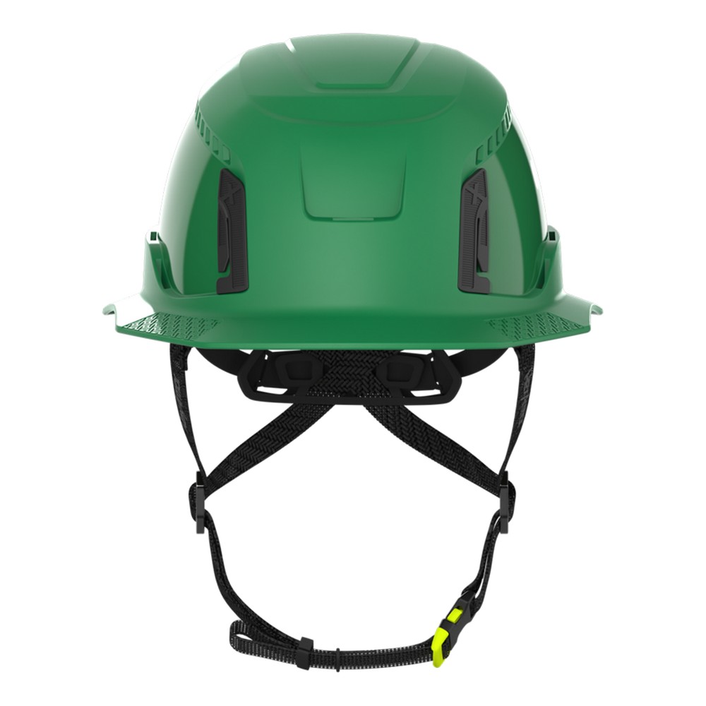 HexArmor 16-30004 Ceros XT400 Type II Full Brim Safety Helmet, Green