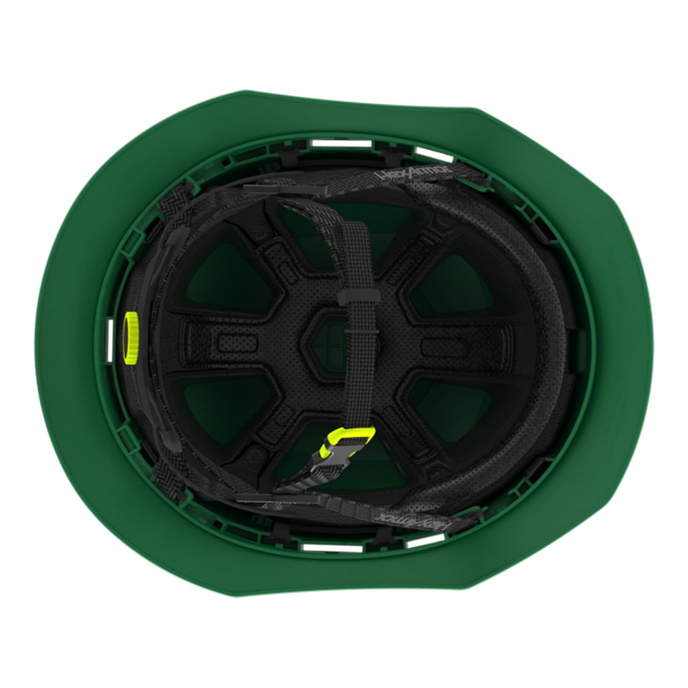 HexArmor 16-30004 Ceros XT400 Type II Full Brim Safety Helmet, Green