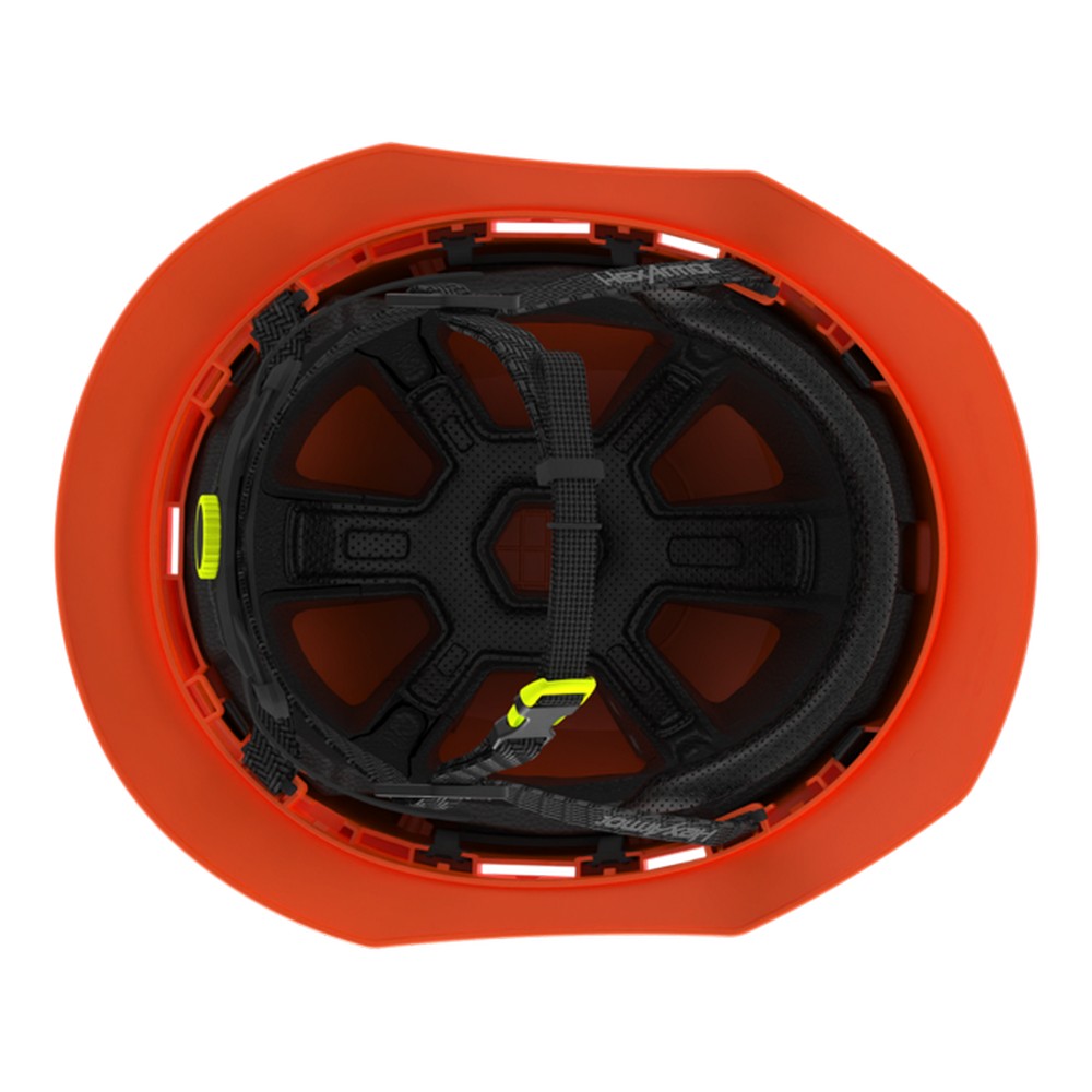 HexArmor 16-30009 Ceros XT400 Type II Full Brim Safety Helmet, Hi Vis Orange