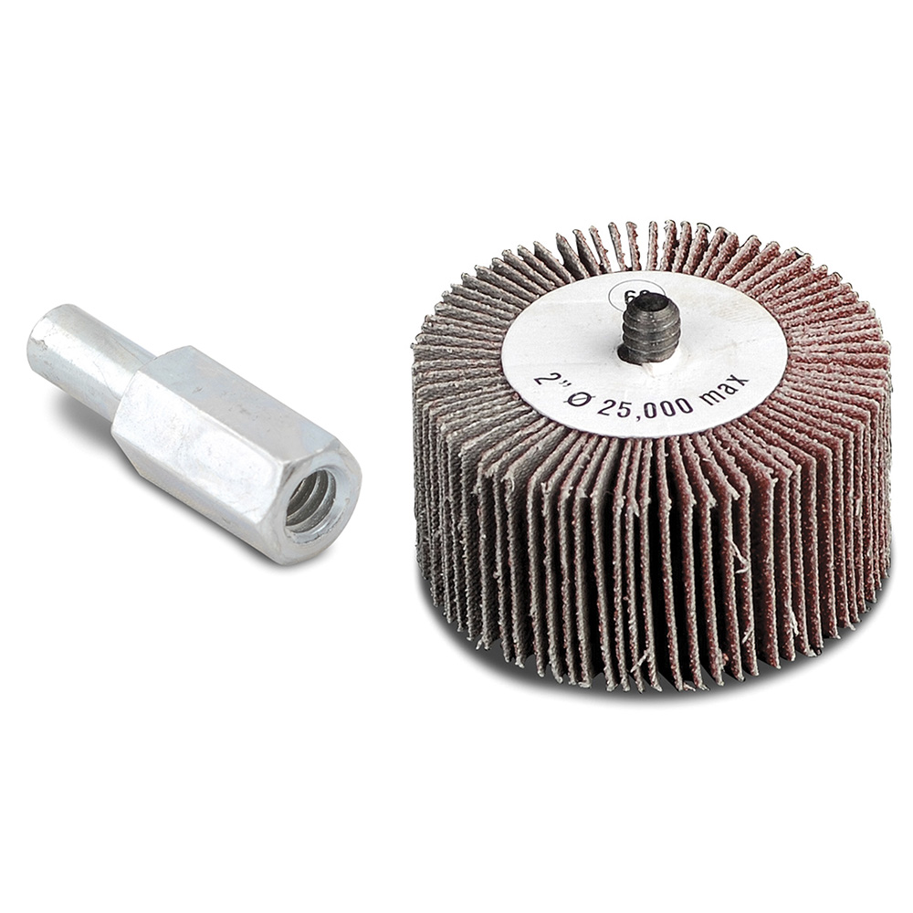 CGW 39978 1-1/2" X 1" X 1/4"-20 Threaded Shank 60-Grit Straight Aluminum Oxide Flap Wheel