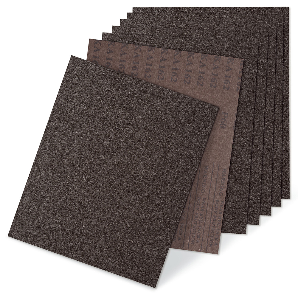 CGW 44860 9" W x 11" L 150-Grit Aluminum Oxide J-Weight Abrasive Sheet