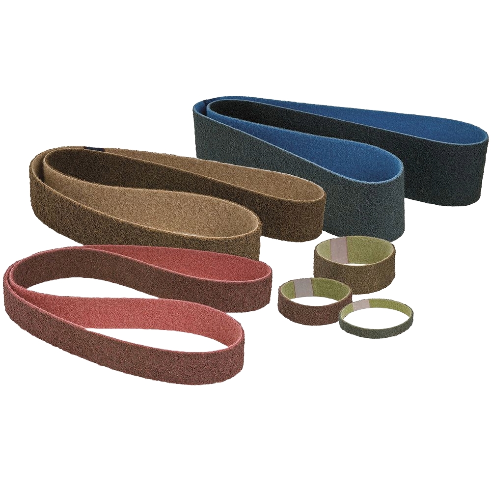 CGW 59235 3/4" W x 18" L Brown Coarse Non-Woven X-Flex Surface Conditioning Belt