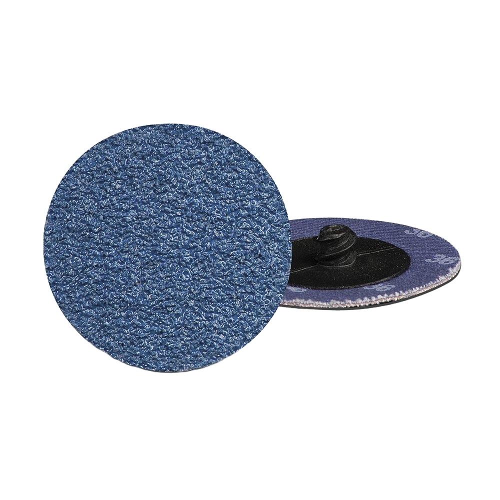 CGW 59572 3" Dia Roll-On 50-Grit Blue Zirconia Quick Change Disc