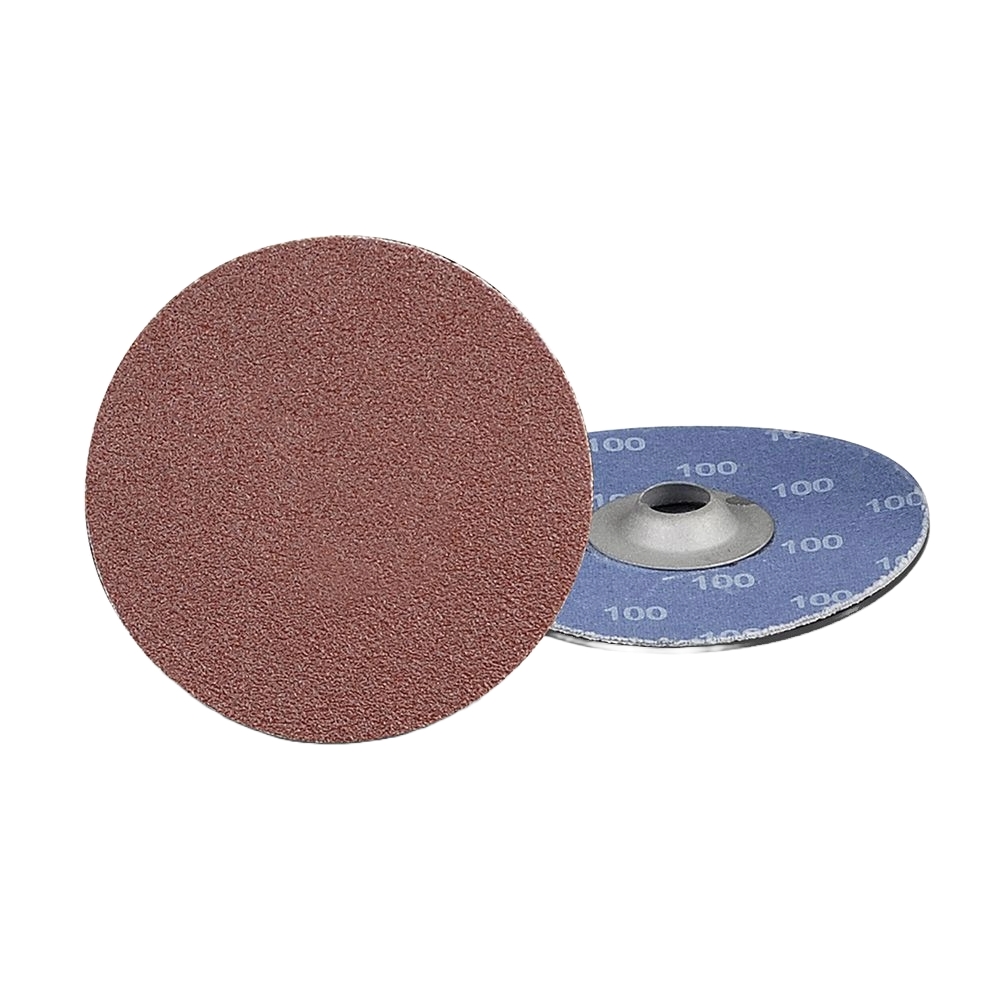 CGW 59640 2" Dia Turn-On 120-Grit Brown Aluminum Oxide Quick Change Disc