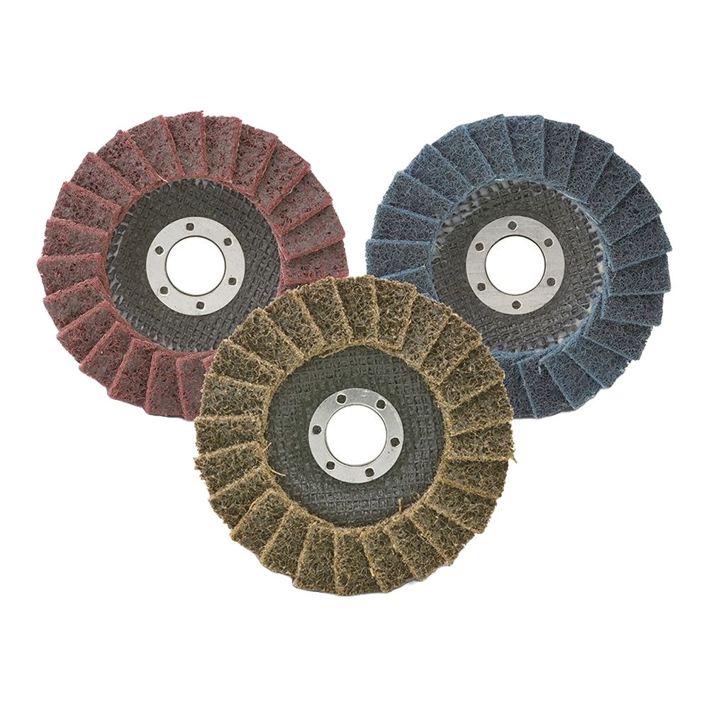 CGW 70121 4-1/2" X 5/8"-11 Type 29 Brown Coarse Non-Woven Surface Conditioning Flap Discs