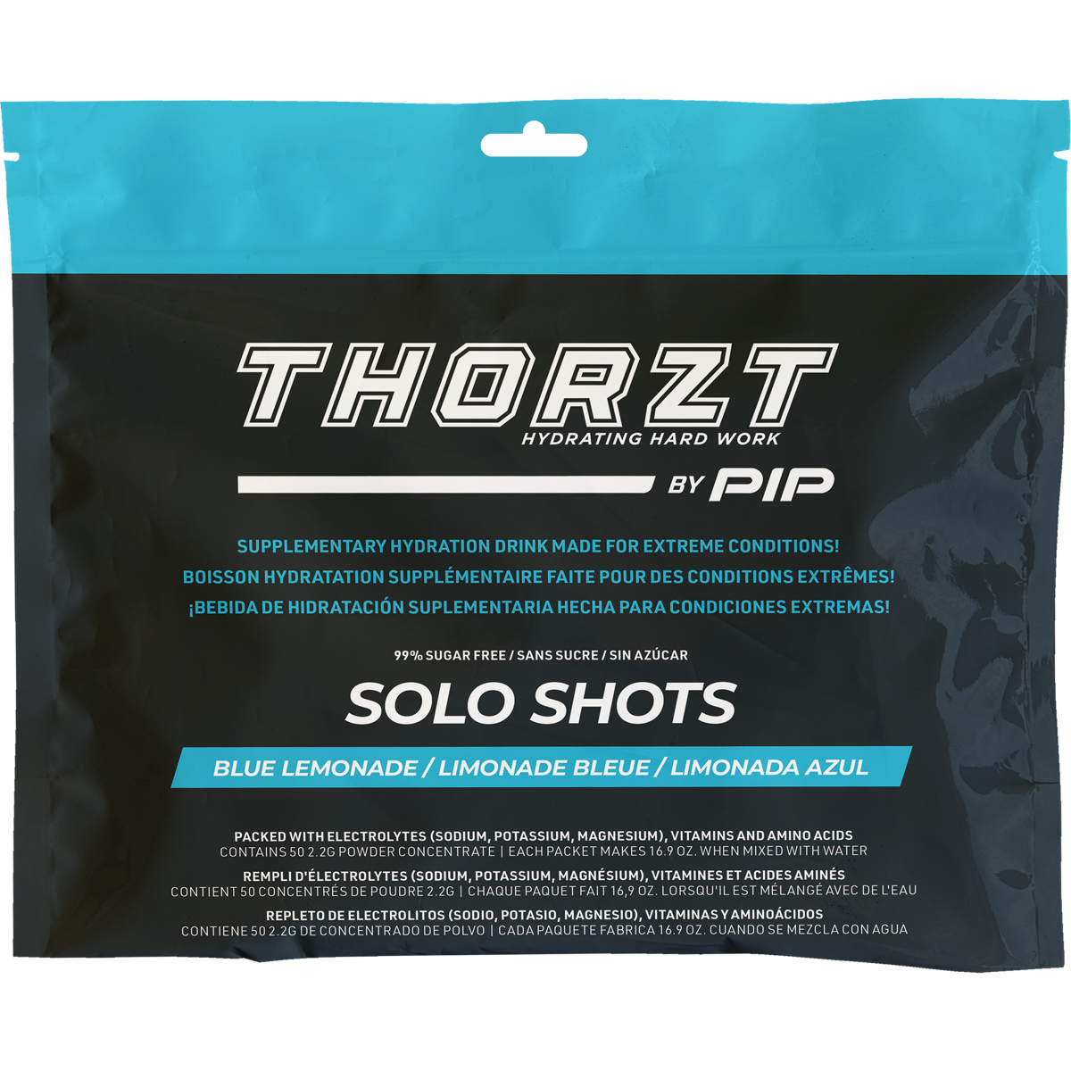 PIP SSSFBL THORZT Sugar Free Solo Shots - Blue Lemonade