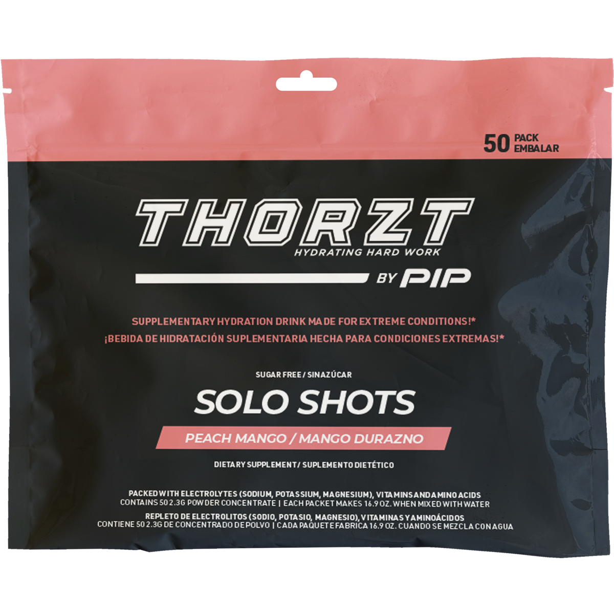PIP SSSFPM THORZT Sugar Free Solo Shots - Peach Mango