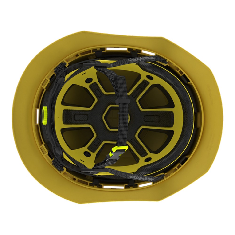 HexArmor 16-30003M Ceros XT400 Type II Full Brim Safety Helmet with MIPS, Yellow