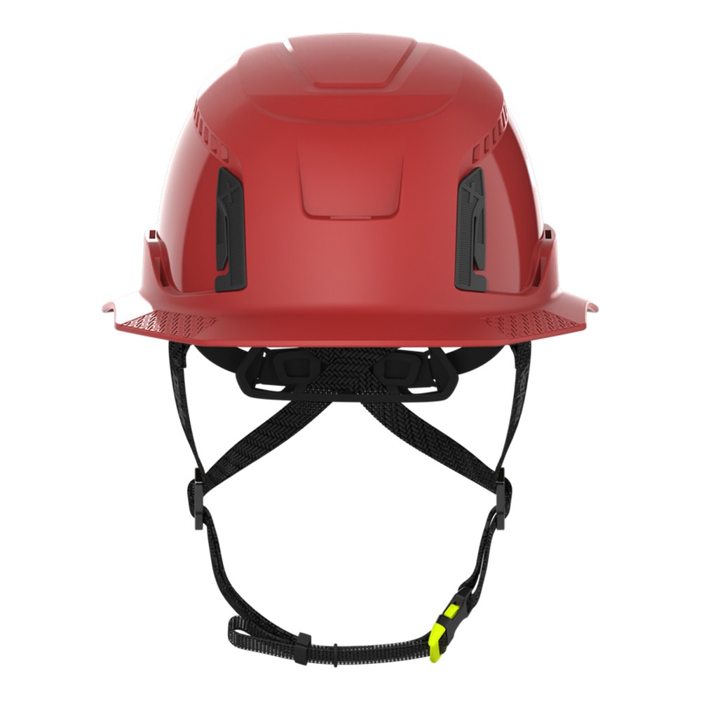 HexArmor 16-30008M Ceros XT400 Type II Full Brim Safety Helmet with MIPS, Red