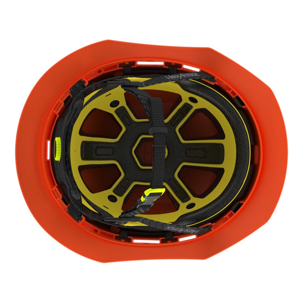 HexArmor 16-30009M Ceros XT400 Type II Full Brim Safety Helmet with MIPS, Hi-vis Orange