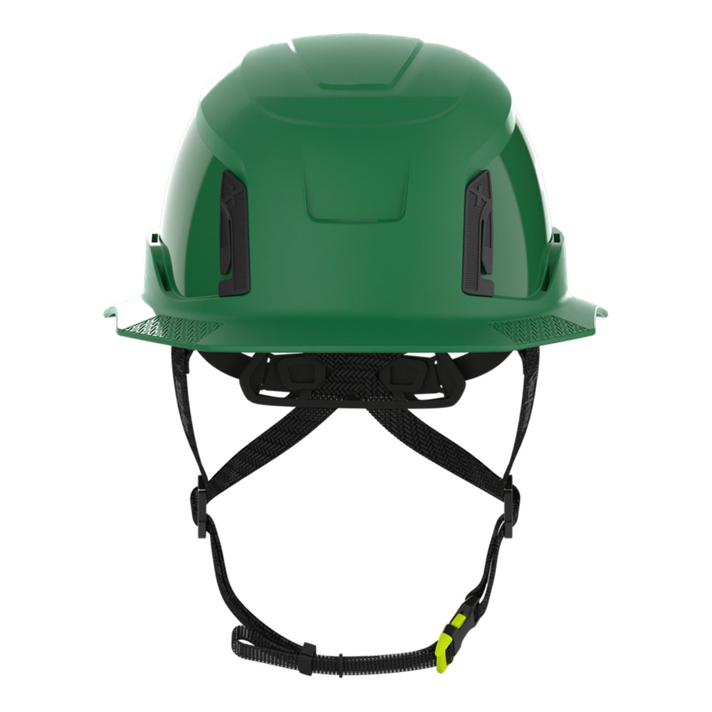 HexArmor 16-31004M Ceros XT400E Type II Full Brim Safety Helmet, Class E, Green with MIPS