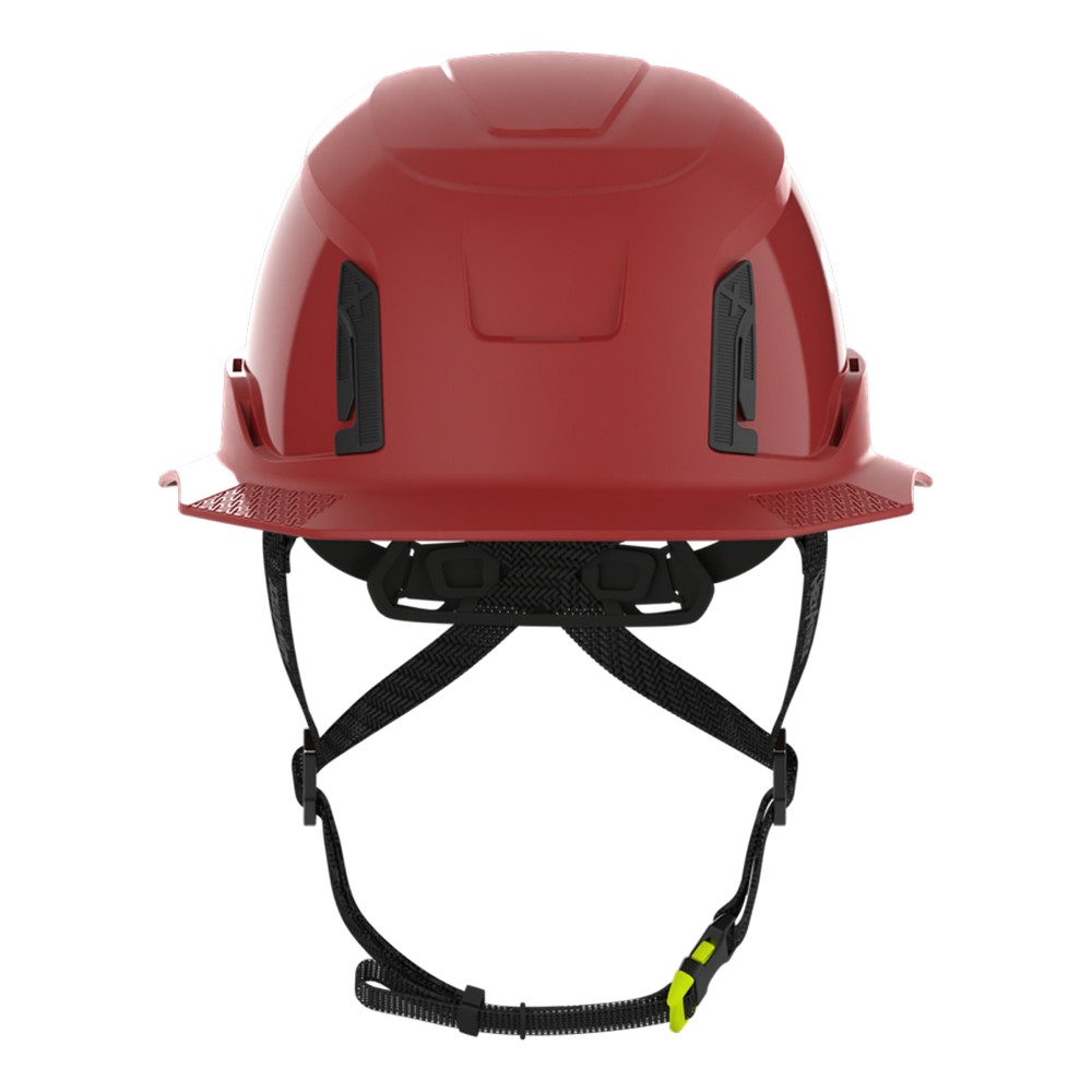 HexArmor 16-31008M Ceros XT400E Type II Full Brim Safety Helmet, Class E, Red with MIPS
