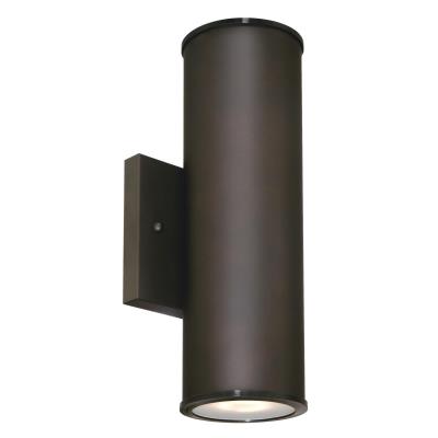 Westinghouse 63157 Dimmable LED Up and Down Light Wall Fixture Oil Rubbed Bronze Finish Frosted Glass