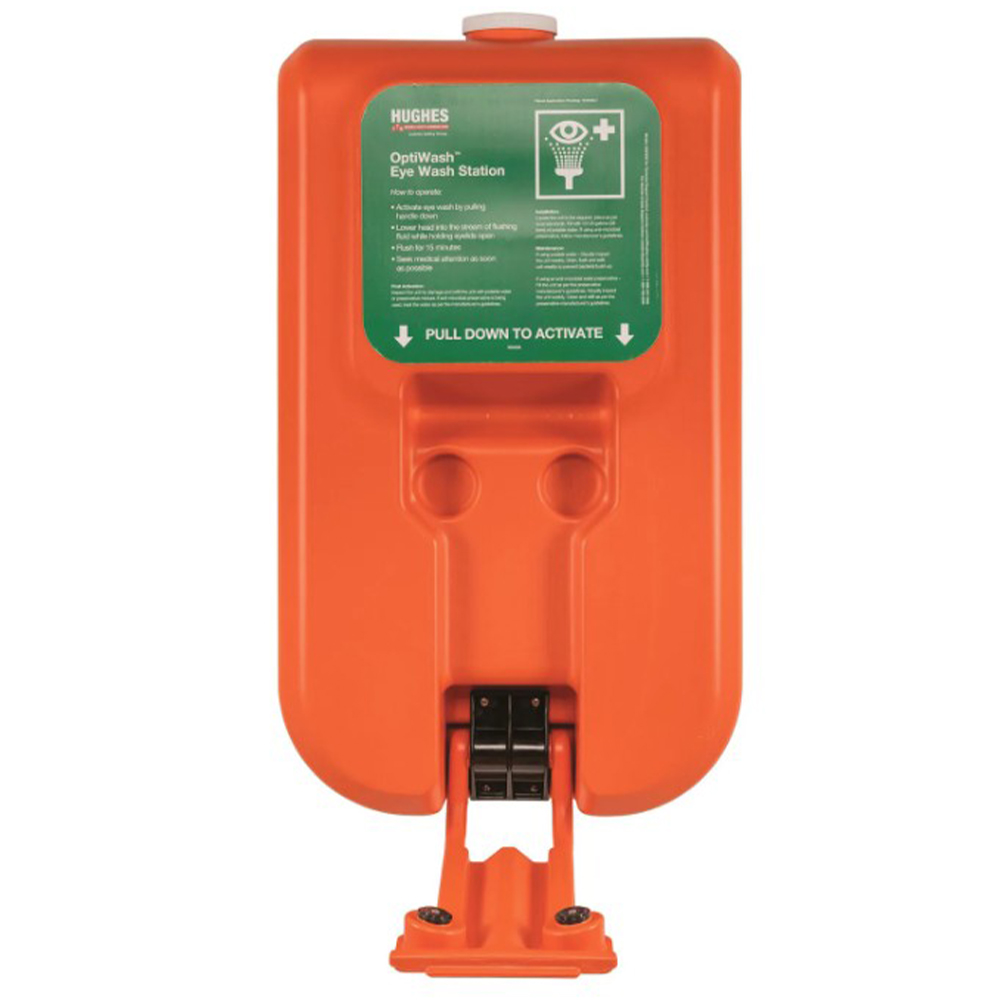 Hughes 10GFEW Gravity Fed Portable Eyewash Station, Self Contained, 10 Gallon Capacity