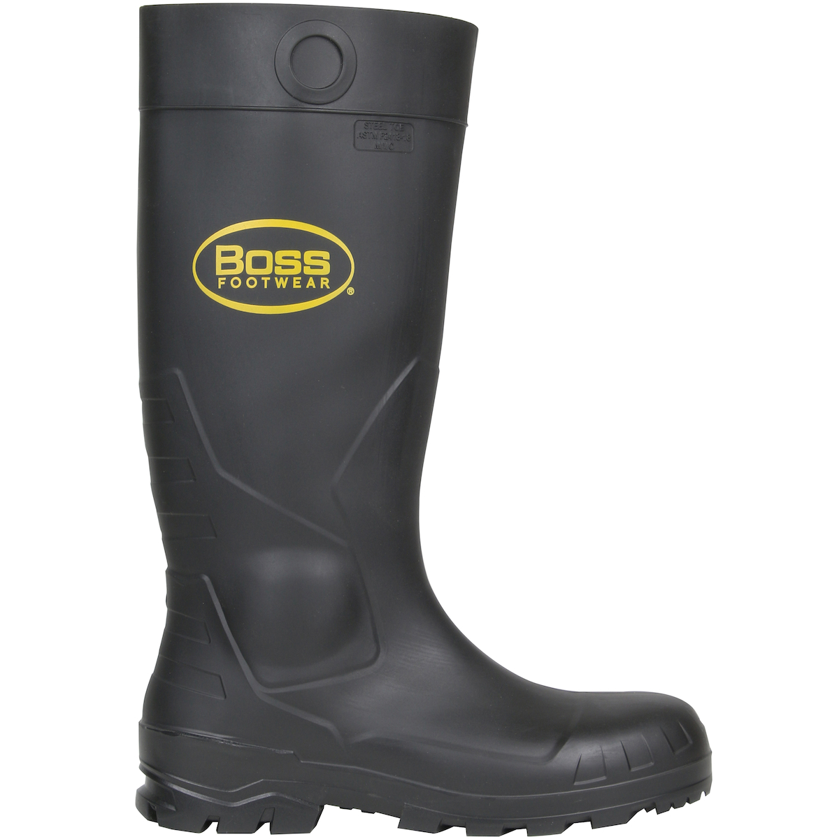 PIP 380-800 Boss 16" Black PVC Plain Toe Boot