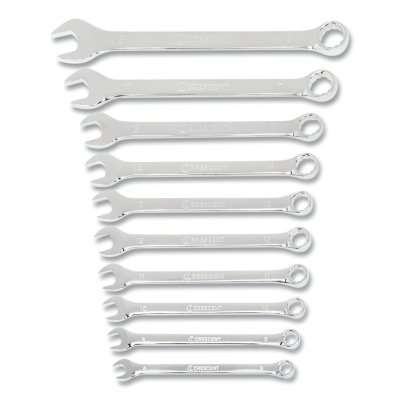 Crescent 192-CCWS3-05 10 Piece Combination Wrench Set, 12 Point Metric
