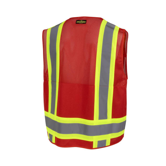 Radians SV6P-1 Type O Class 1 Mesh Surveyor Vest Red