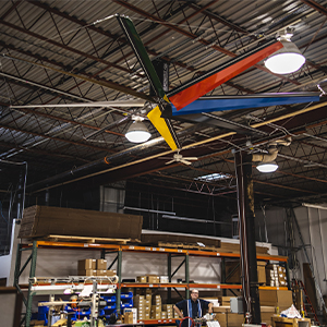 Humongous Fan HF1600 8 Blade Fan & VFD Controller 16 Foot Diameter