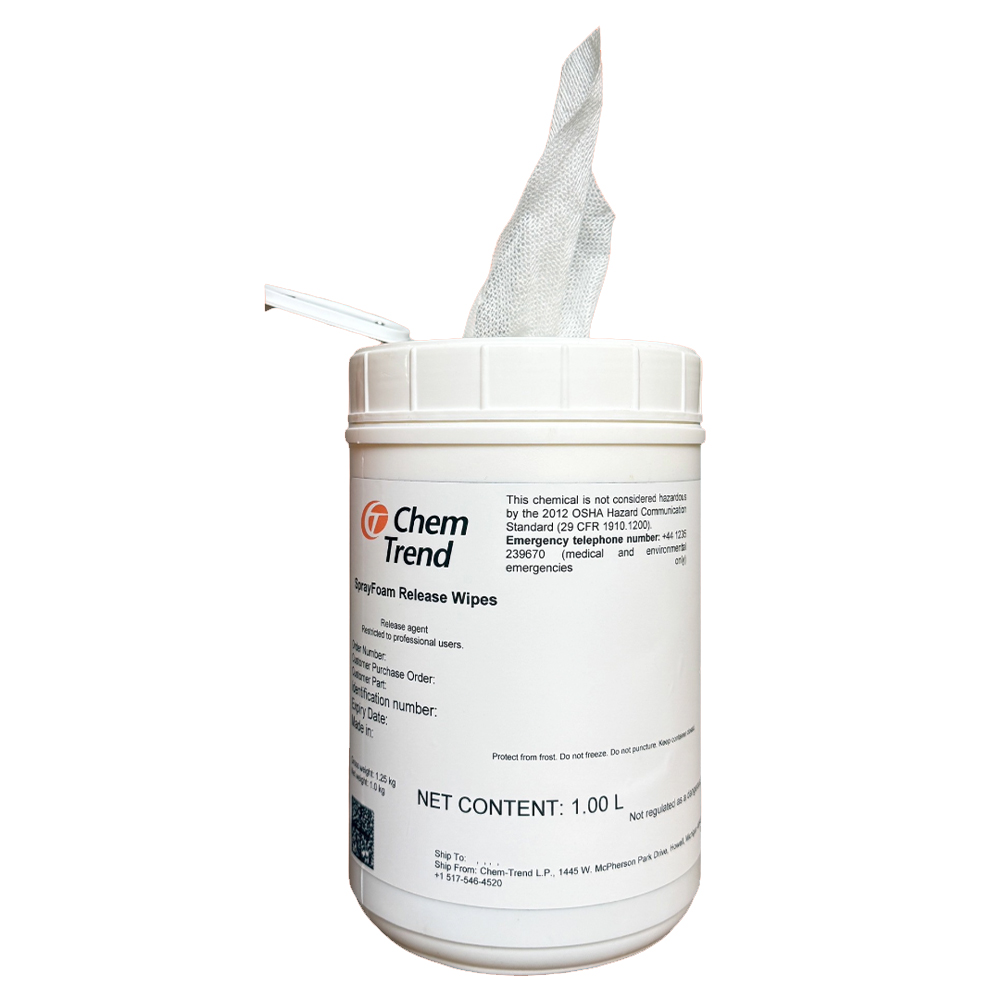 Chem-Trend CTSFRW Spray Foam Release Wipes