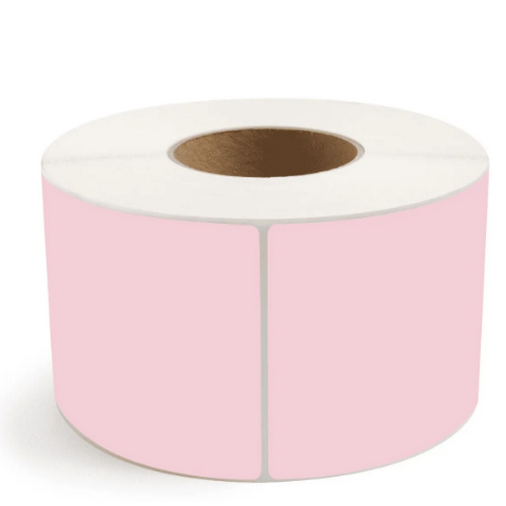 BBP70PBTM4060AP-PINK 4" x 6" Pink Thermal Transfer Labels - 3" Core, 1000/Roll, 4 Roll/Case