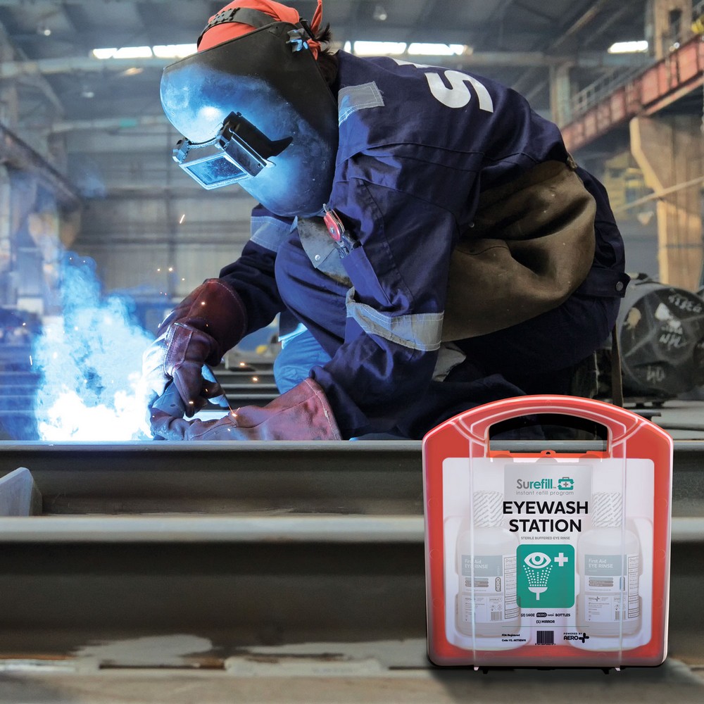 Aero Healthcare AK75EWN SUREFILL Emergency Eyewash Station Red