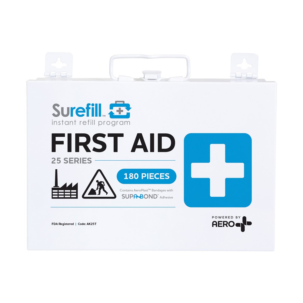 Aero Healthcare AK25T SUREFILL 25 Series All Purpose First Aid Kit - Metal Case