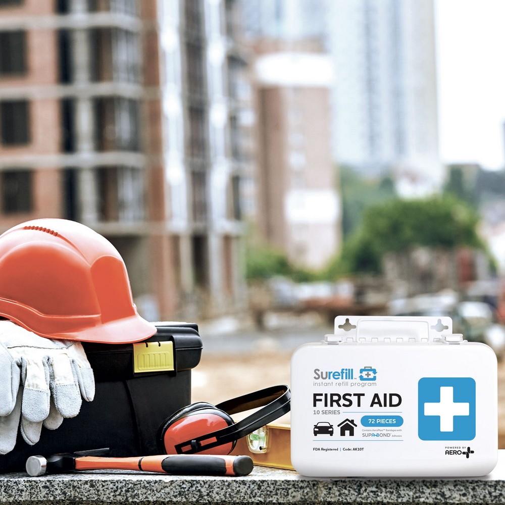 Aero Healthcare AK10T SUREFILL 10 Series First Aid Kit - Metal Case