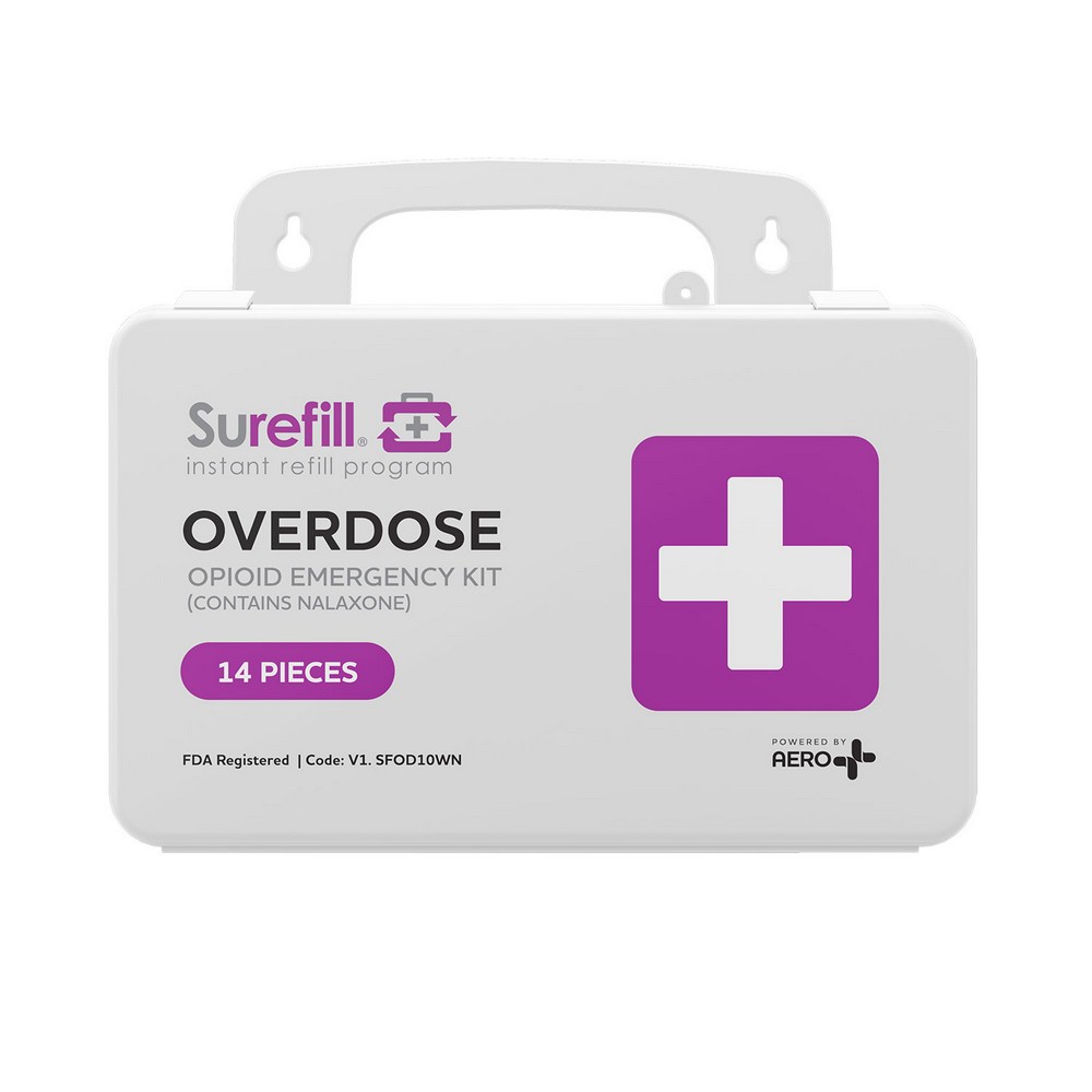 Aero Healthcare SFOD10WN SUREFILL Opiod Overdose Kit - Plastic Case