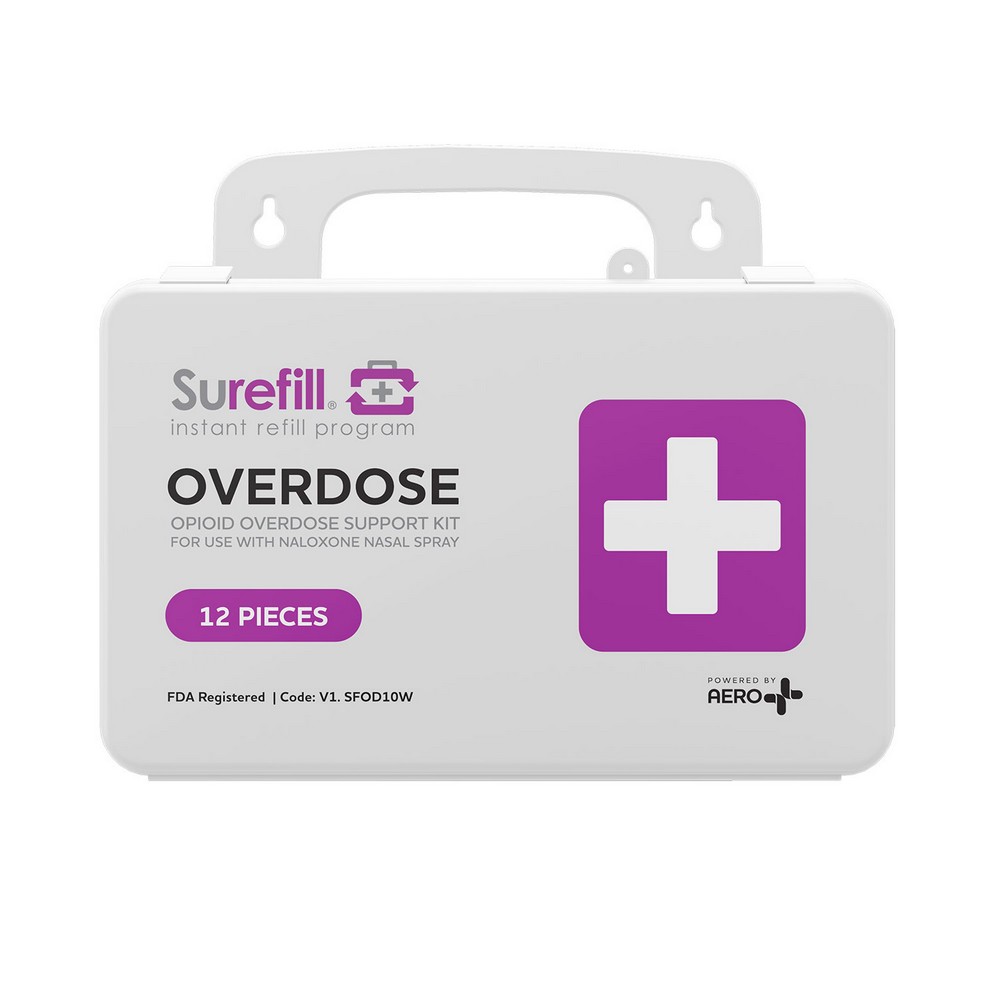 Aero Healthcare SFOD10W SUREFILL Opiod Overdose Support Kit (w/o Nalaxone) Plastic Case
