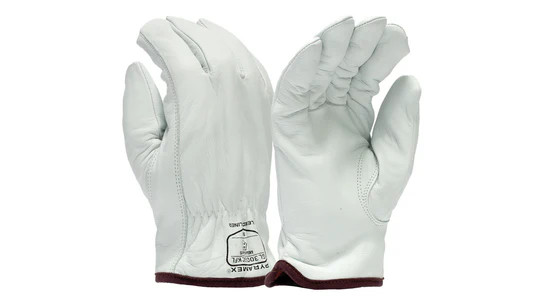 Pyramex Safety GL3006CKF Premium Insulated Goatskin Driver HPPE A5 Cut Glove