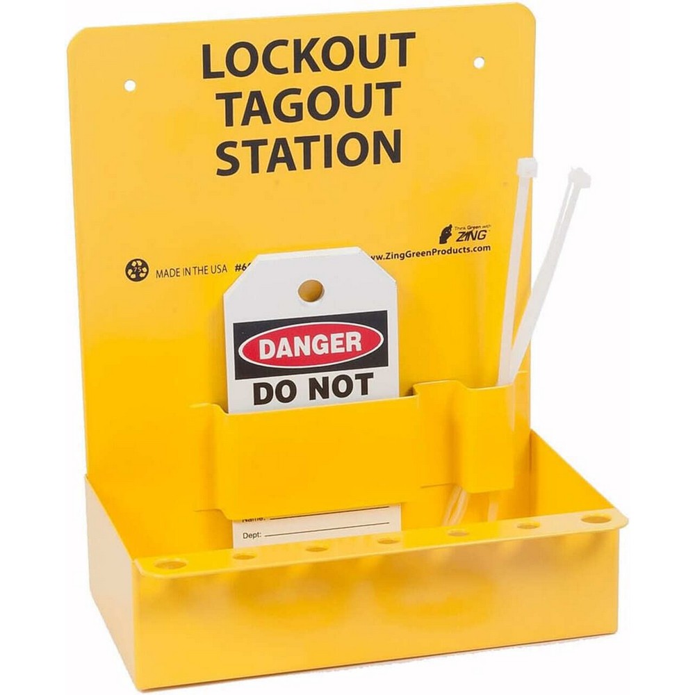 Zing Green 6063E RecycLockout Mini Lockout Station - Empty