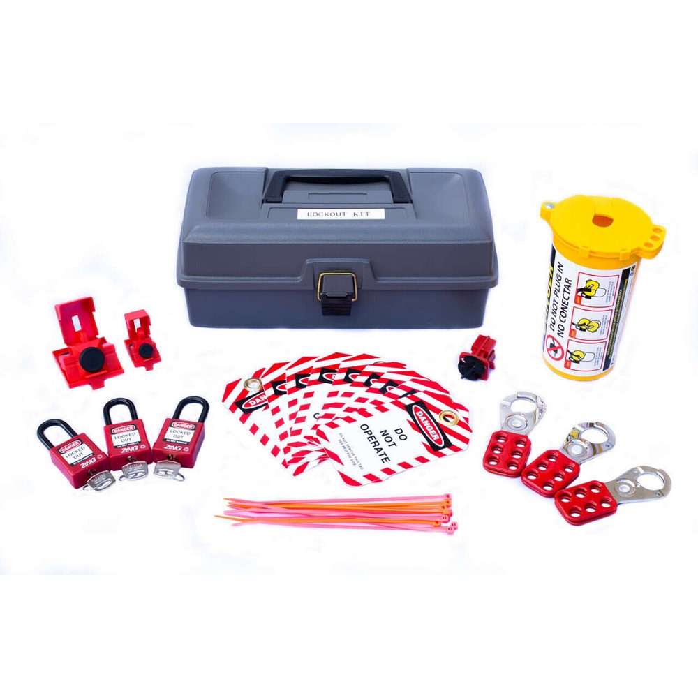 Zing Green 7581 Electrical Lockout Toolbox Kit