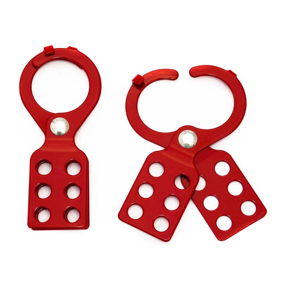 Zing Green 7107 Lockout Hasp, Recycled Steel Hasp with Tabs