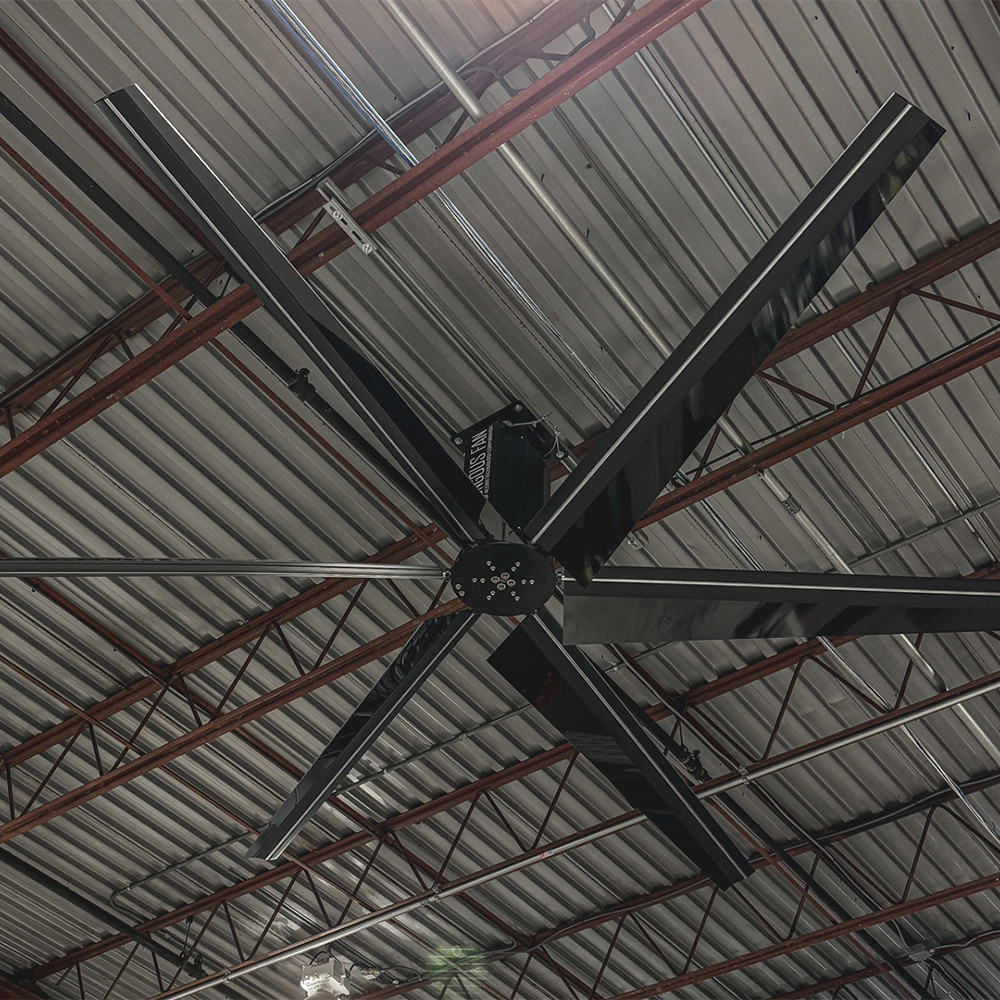Humongous Fan HFES2000 Essential 6 Blade Fan & VFD Controller 20 Foot Diameter