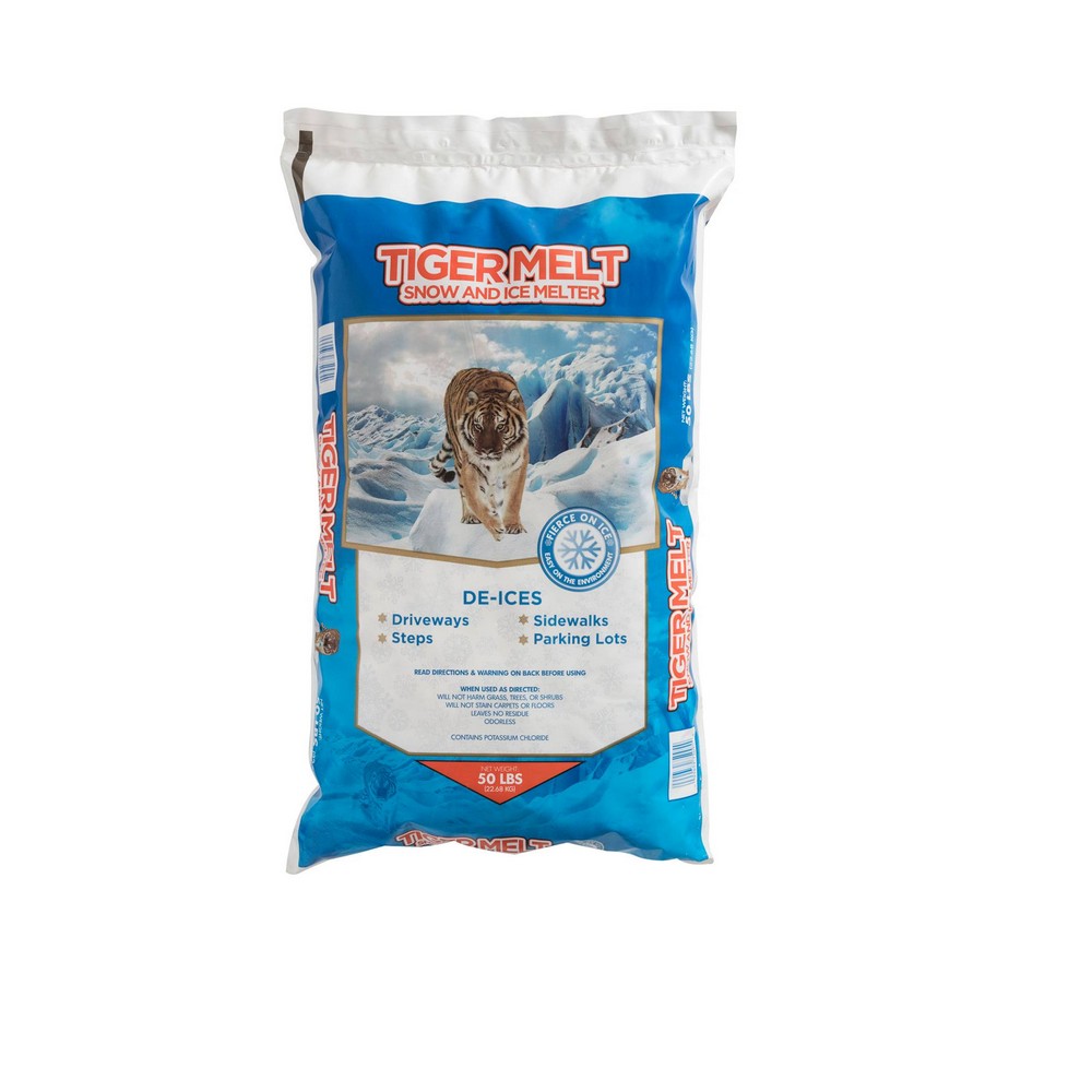 Tiger Melt Snow and Ice Melter  FLOTM50GR Safe-T-Salt Green, 50lb Bags, 56 Bags/Pallet