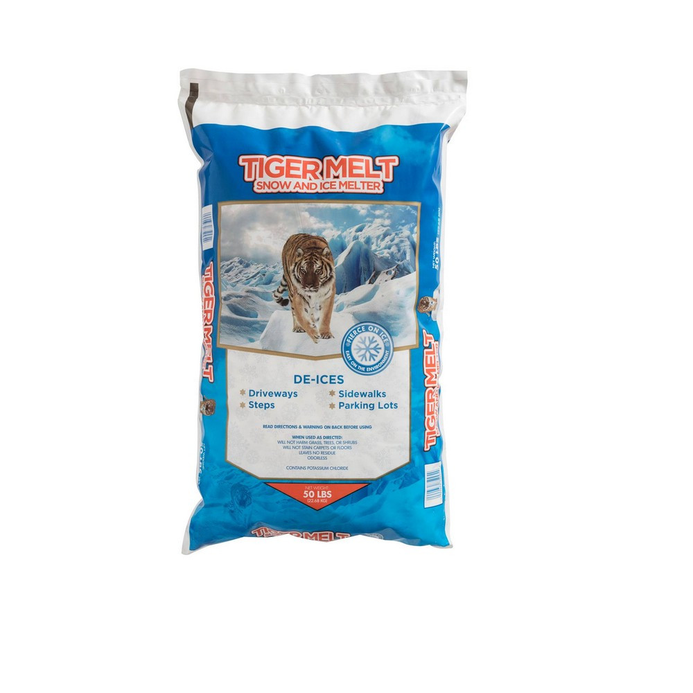 Tiger Melt Snow and Ice Melter FLOTM50W Safe-T-Salt - White, 50lb Bags, 56 Bags/Pallet