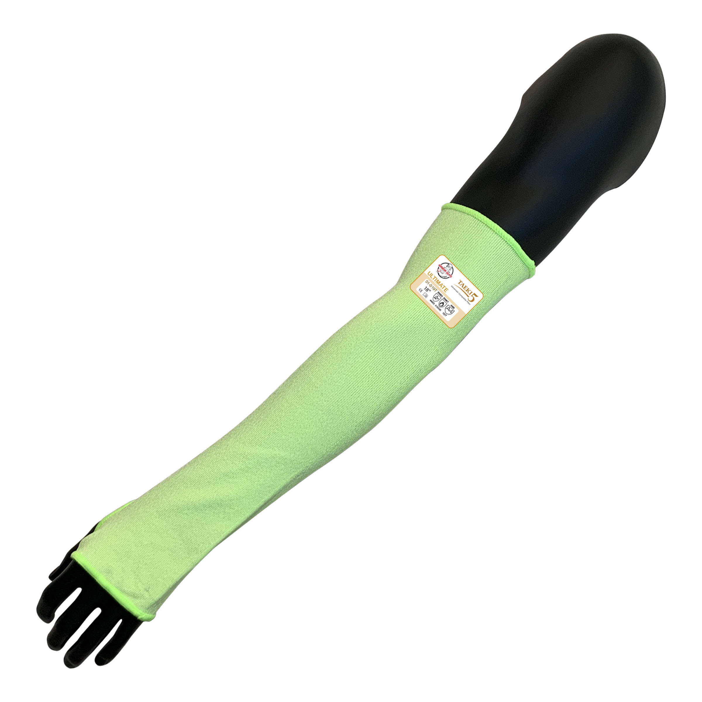 Armor Guys 01-019T 18" Hi Vis Yellow Taeki5 A4 Sleeve With Thumb Hole