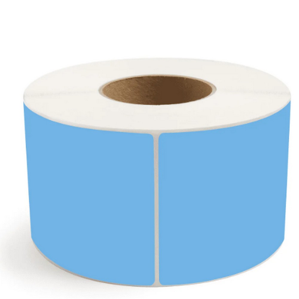 BBP70PBTM4060AP-DKB 4" x 6" Dark Blue Thermal Transfer Labels - 3" Core, 1000/Roll, 4 Roll/Case