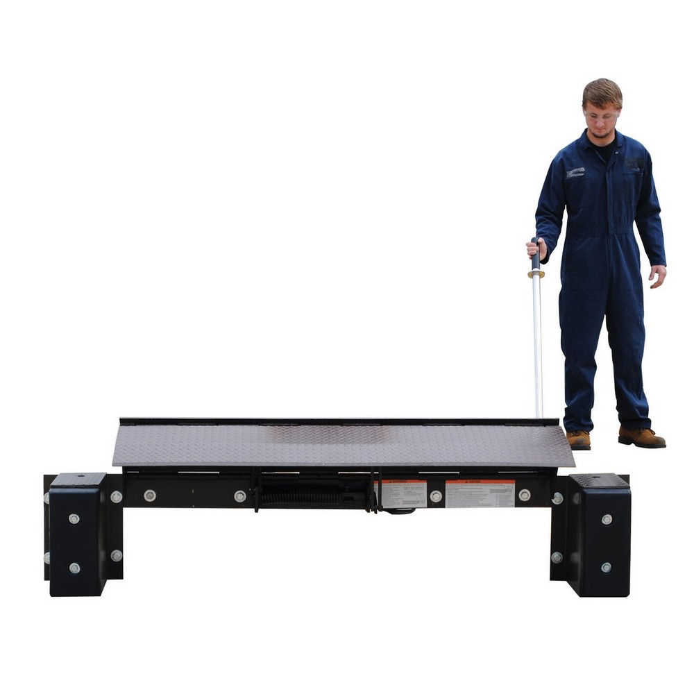 Vestil PE-3072 Edge-O-Dock Leveler 17-1/2 In. x 99 In. x 27-1/2 In. 30,000 Lb. Capacity Brown